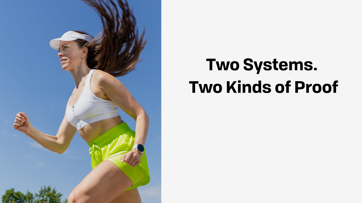 Two Systems. Two Kinds of Proof.